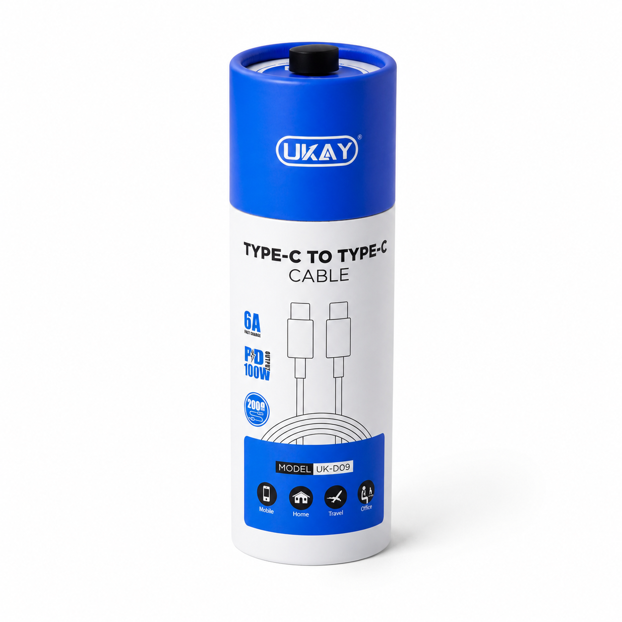 UKAY UK-D09 Type-C to Type-C Fast-Charging & Data Cable - Image 3