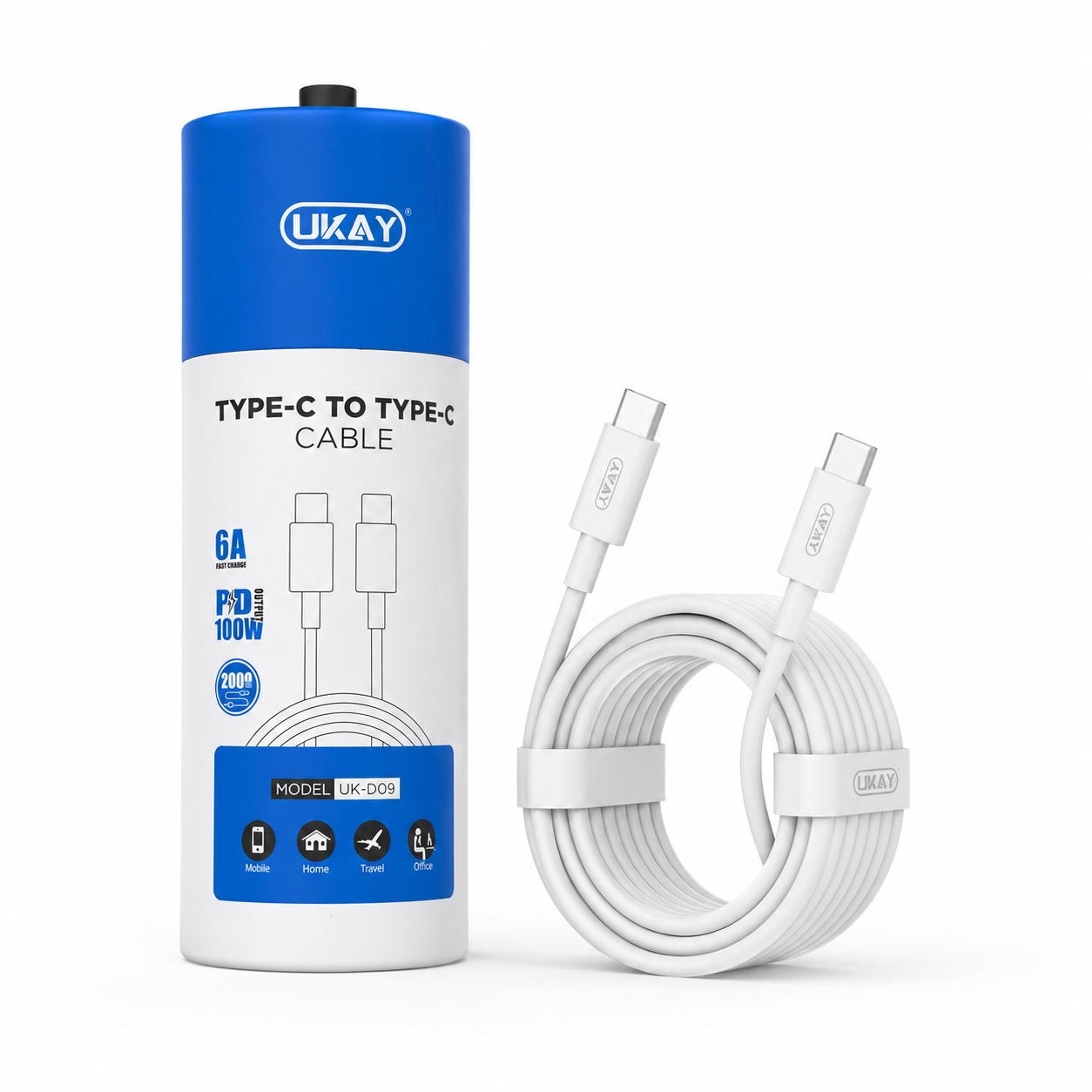 UKAY UK-D09 Type-C to Type-C Fast-Charging & Data Cable - Image 2