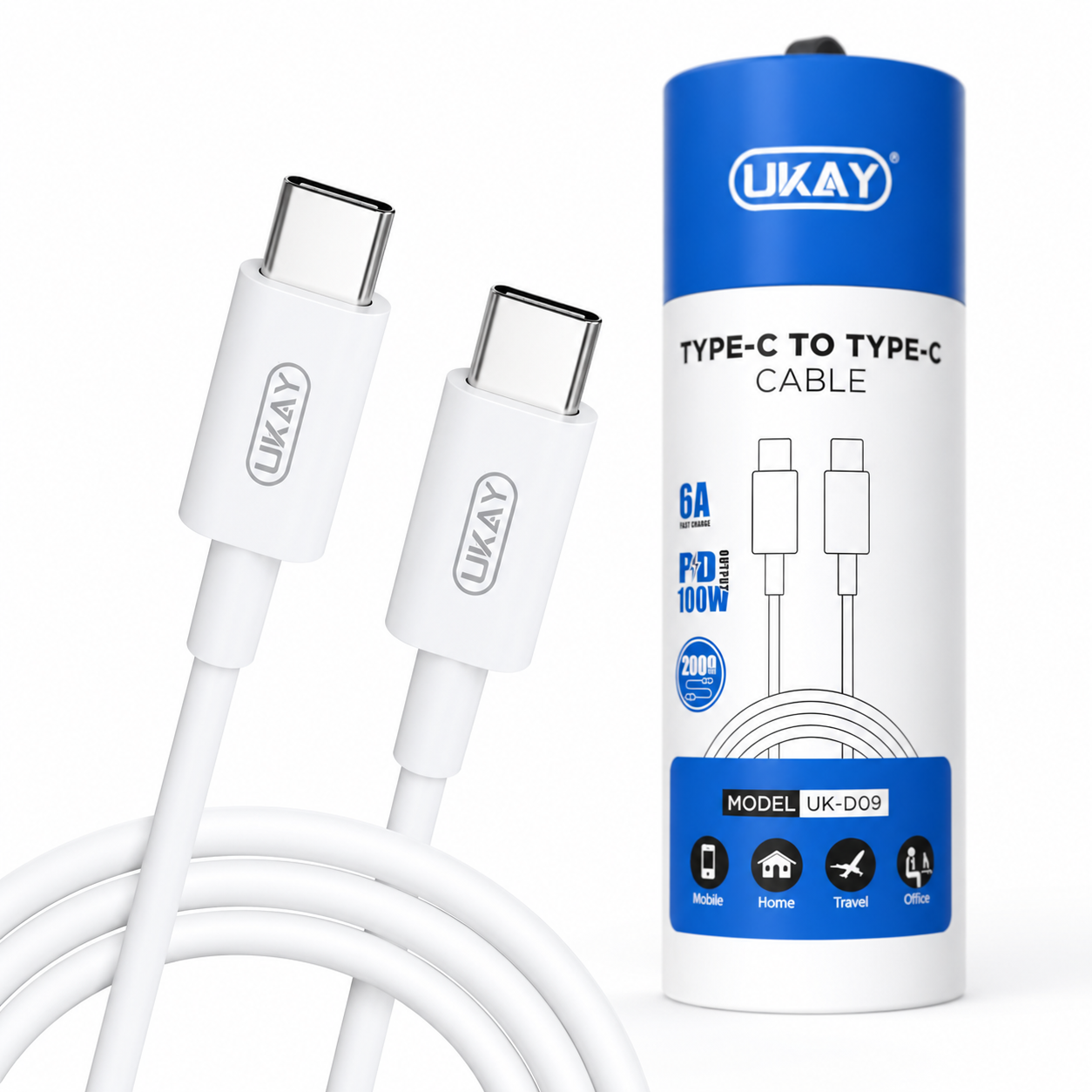 UKAY UK-D09 Type-C to Type-C Fast-Charging & Data Cable - Image 6