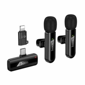 Hoco L20A Dual Wireless Lavalier Microphone – Type-C & Lightning