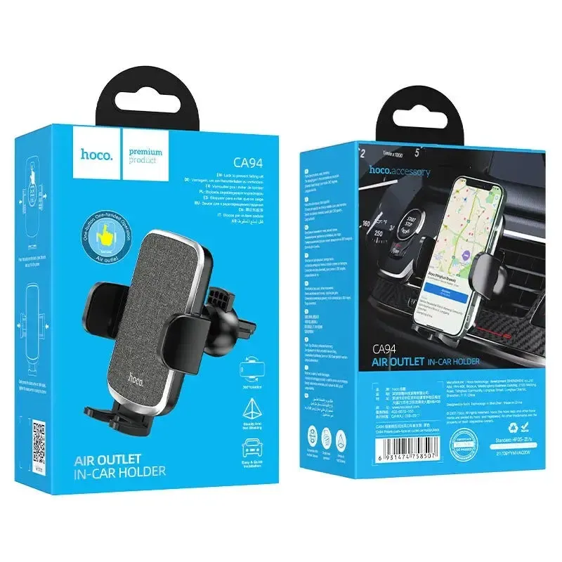 HOCO CA94 Polaris Push-Type Air-Outlet Car Holder - Image 4
